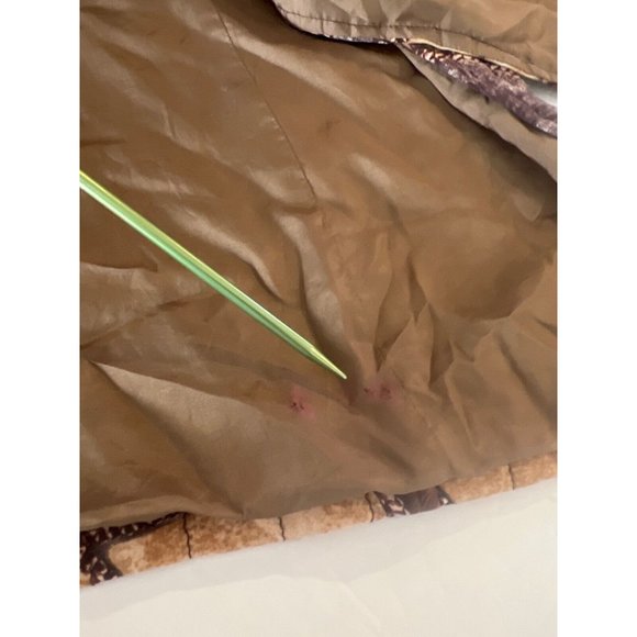 Diane Gilman Browns100% Silk Duster Cardigan Boho Vtg Mandarin Collar - Picture 8 of 9